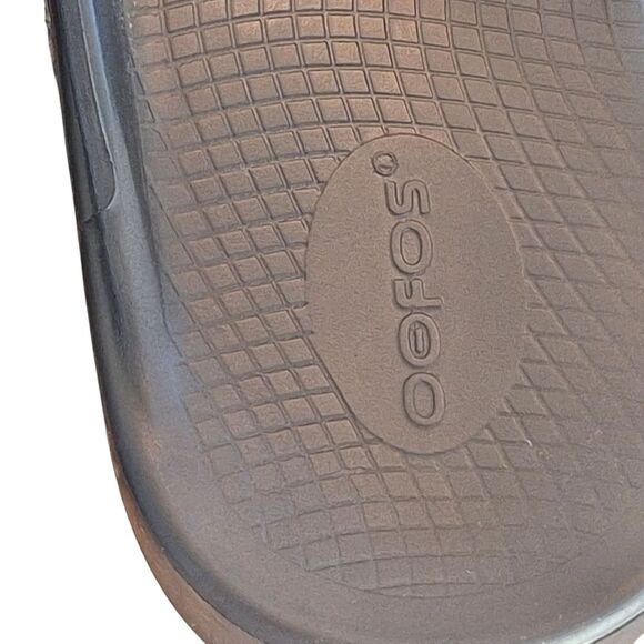 OOFOS Men's 9 Black Recovery Sandals Thongs Flip Flops Unisex (11 women) - Picture 10 of 11